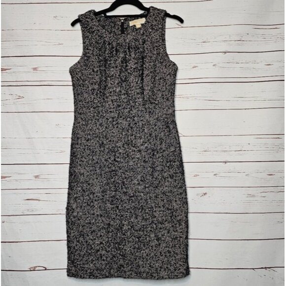 MICHAEL Michael Kors Wool Blend Tweed Sheath Dress - Picture 1 of 13